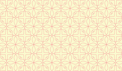 Vector geometric diagonal fabric waves seamless texture. Cream colour background