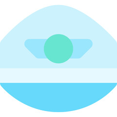 pilot hat flat icon