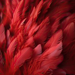 Obraz premium Plume of Colourful Feathers - An Artistic Design Featuring Nature's Textured Beauty. Generative AI
