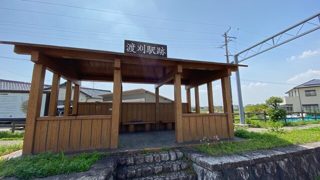 名鉄挙母線の渡刈駅跡地