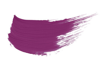 Shiny dark purple brush isolated on transparent background. dark purple brush