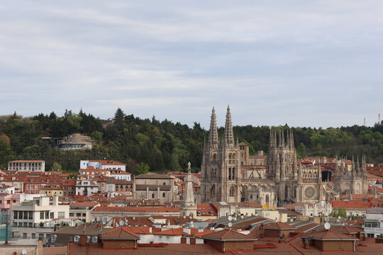 Stadtpanorama Burgos, Spanien