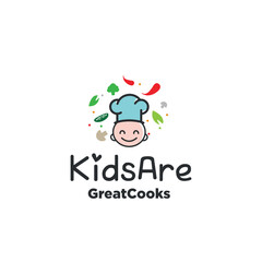 Kids cooking logo design for cooking learn business.