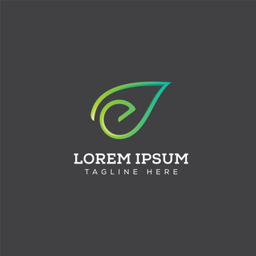  Modern Eco leaf logo design template