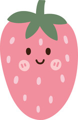 Healthy Fruit hand drawn design in pastel colors
