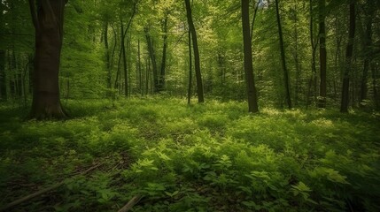 Fototapeta na wymiar In the forest
