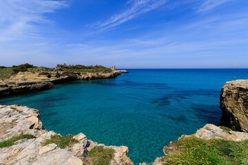 Old Roca, a coastal town in Salento and one of the marinas of Melendugno, in the province of Lecce. - Salento, Puglia, Italy 