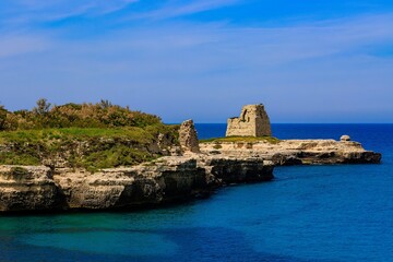 Old Roca, a coastal town in Salento and one of the marinas of Melendugno, in the province of Lecce. - Salento, Puglia, Italy 