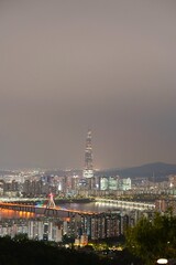 Naklejka premium 아차산 밤풍경