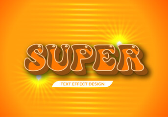  Background With Super  Text Effect
