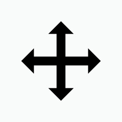 Spread Arrows Icon.  Spreading Symbol - Vector.   