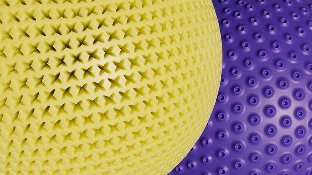 Two Textured Spheres