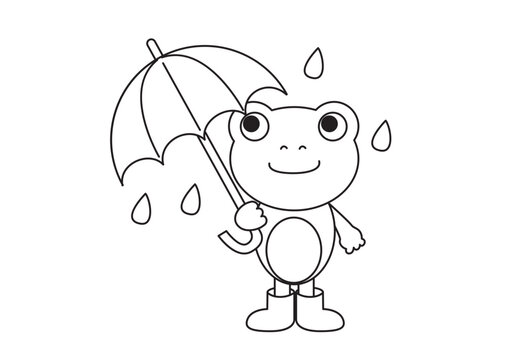 雨の日に傘をさすかえる