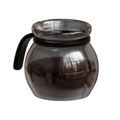 3d rendered coffee pot perfect for coffee shop design project