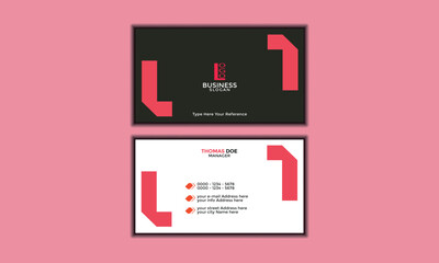 Business card, Double-sided Creative business card, name card, visiting cards, corporate business cards, own card, Personal Card, void, grab, bulletin, introduction, elegant, Vector design template, P