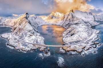 landscape with snow