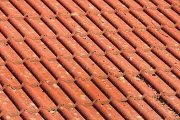 Obraz na płótnie Canvas The tiled roof