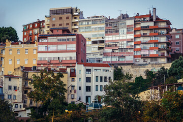 View from Cerca da Graca garden in Graca area of Lisbon city, Portugal