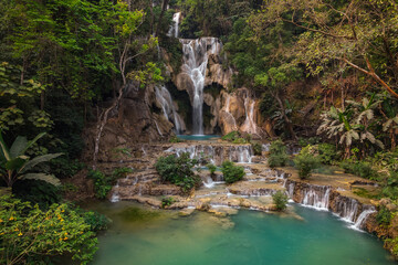 Kuang Si Waterfalls in Luang Probang Laos