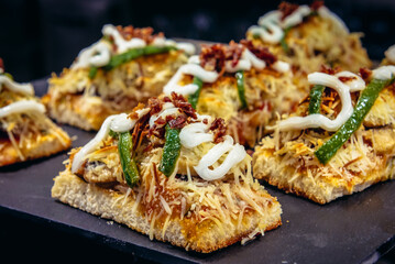 Fototapeta premium Pinchos in Bergara bar in San Sebastian city also known as Donostia, Spain