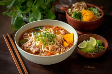Foods vietnamese BUN RIEU, generative ai
