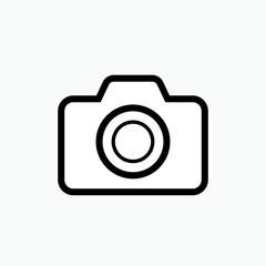 Camera Icon. Photography , Photographer Symbol for Design, Presentation, Website or Apps Elements - Vector.   