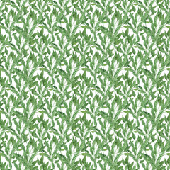 watercolor pattern with minimalistic twigs, leaves pattern, grass print, hand-drawn watercolor nature motifs