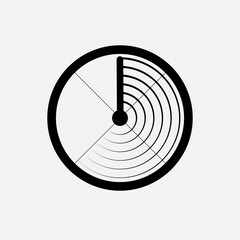 Radar Icon - Vector, Sign and Symbol for Design, Presentation, Website or Apps Elements.    