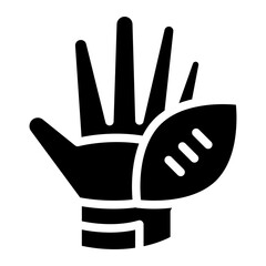Obraz premium American football gloves glyph 