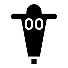 American football sideline glyph 