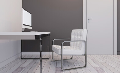 Modern meeting room. 3D rendering.