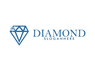 Fototapeta premium Creative Diamond Logo and Icon Design Template