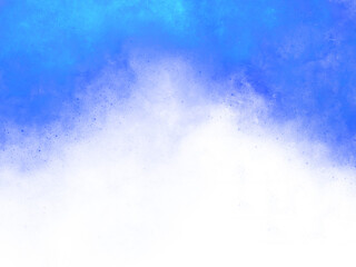 Blue mist on a transparent background, used for various graphic elements or photo editing.