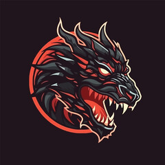 Vector Illustration of Dragon Logo