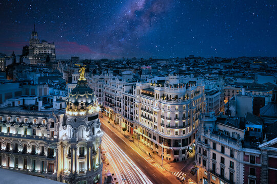 Madrid city center, Gran Vis Spain