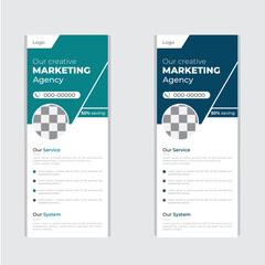 Business Roll Up Banner stand. Presentation concept. Abstract modern roll up background. Vertical roll up template