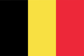 Belgium flag isolated vector illustration