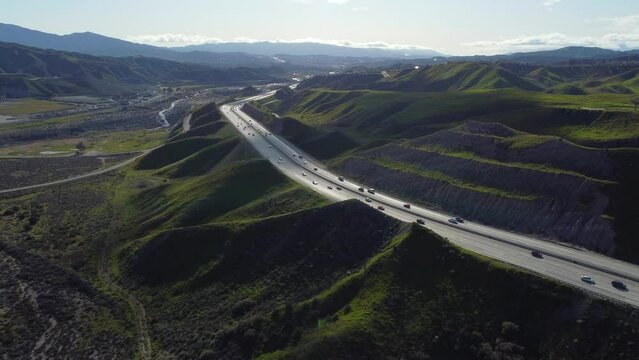 State Route 14 in Sierra Pelona Mountains near Acton, California