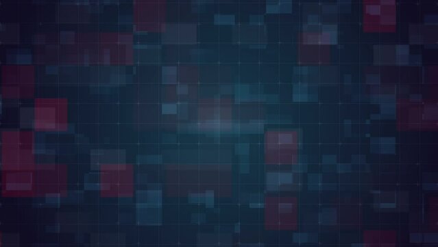 Animated abstract technology background. futuristic cyberspace. data, hi-tech concept. virtual space. Looped stock animation motion graphics design. footage for backdrop, wallpaper, screensaver.