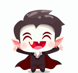 Cute little vampire vector art