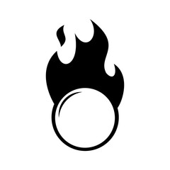 Flaming Dodgeball Ball