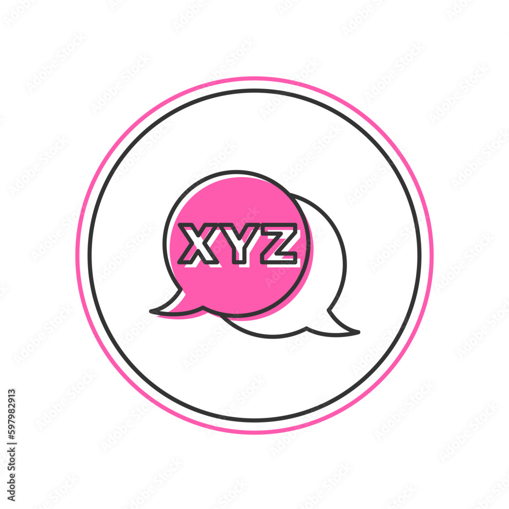 Poster filled outline xyz coordinate system icon isolated on white background. xyz axis for graph statistic