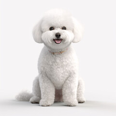 Bichon Frise breed dog isolated on white background