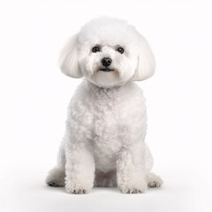 Obraz premium Bichon Frise breed dog isolated on white background