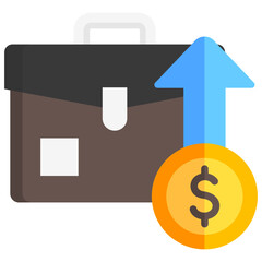 growth investment portfolio business and finance icons.