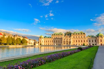 Poster Upper Belvedere palace in Vienna, Austria © olyasolodenko