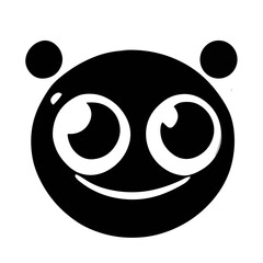 Funny emoticon clip art icon