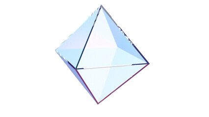 Holographic pyramid 3d render - 597985524