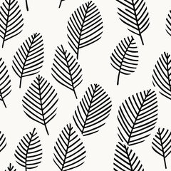 seamless pattern with leaves