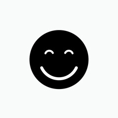 Smiley Emoticon, Happy Symbol. Funny Expression. Comedy Movie Genre Icon